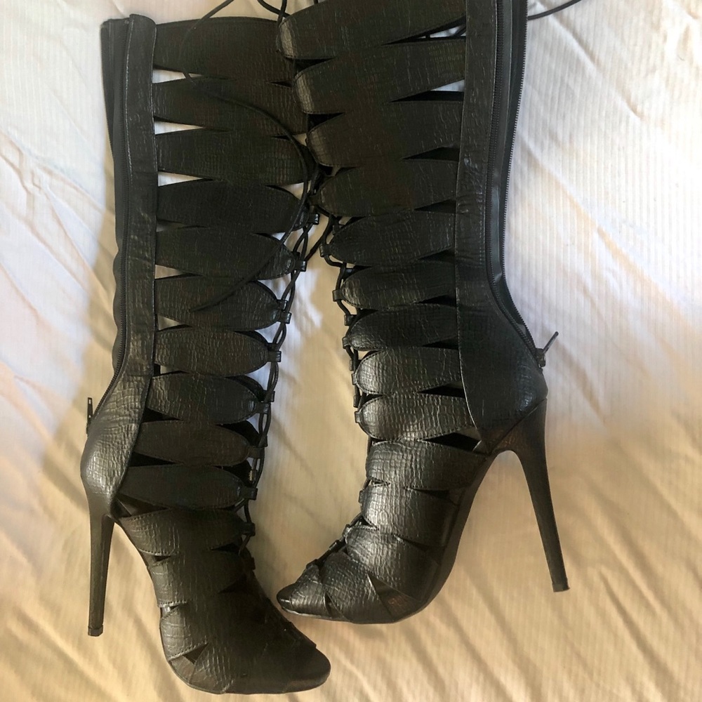 Gladiator style boots